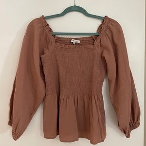 Madewell smocked top